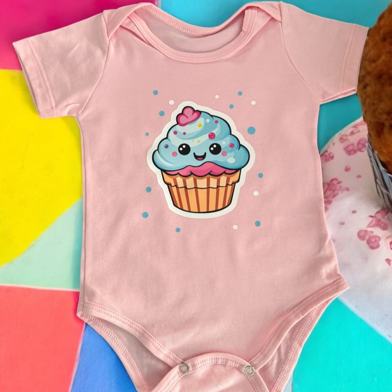 Body rosado cupcake