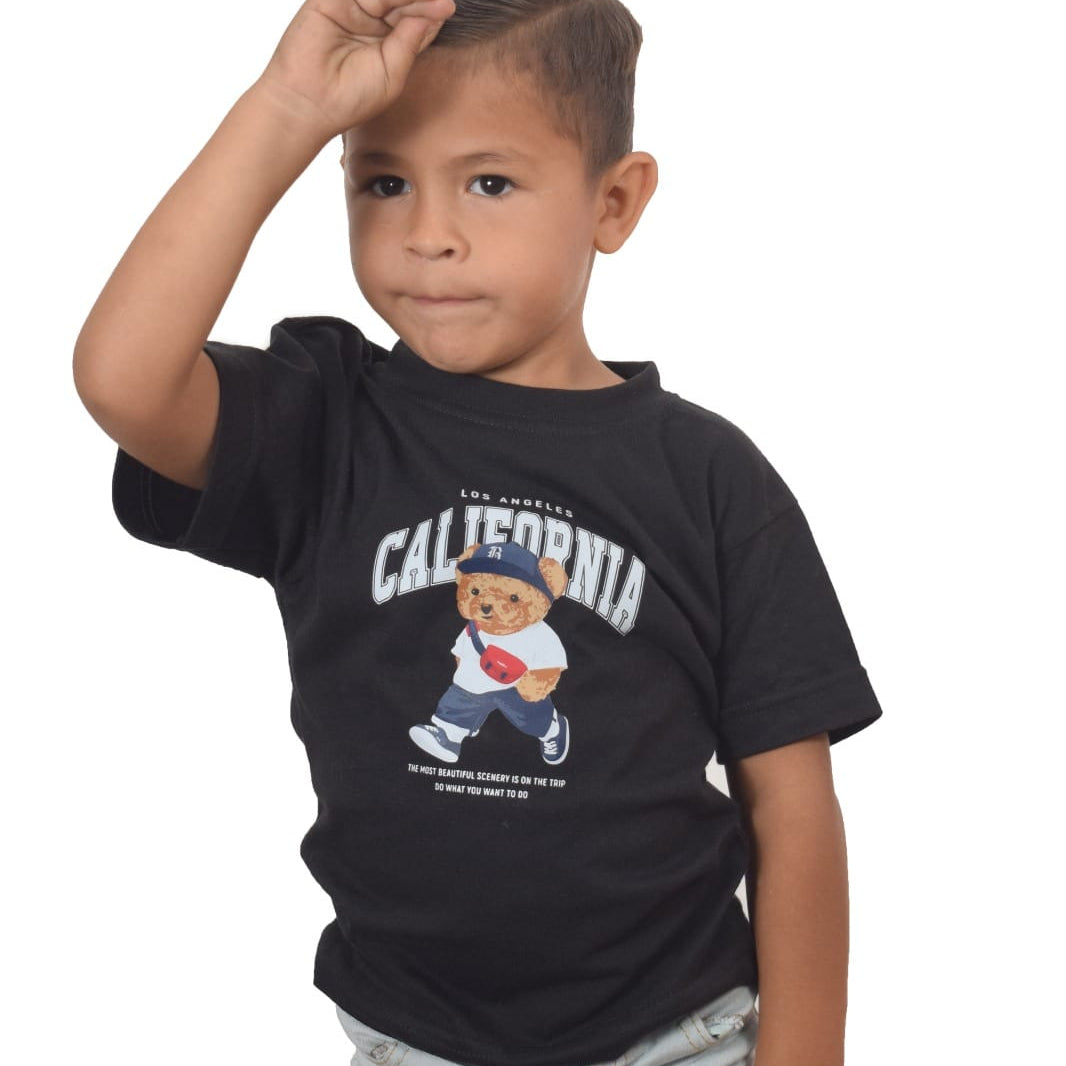 Camiseta oversize negra California