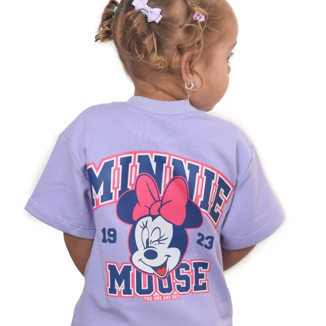 Camiseta oversize lila minnie picardia