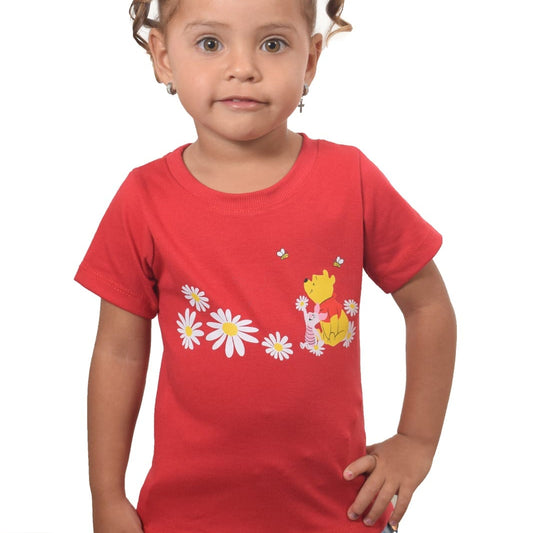 Camiseta roja winnie pooh