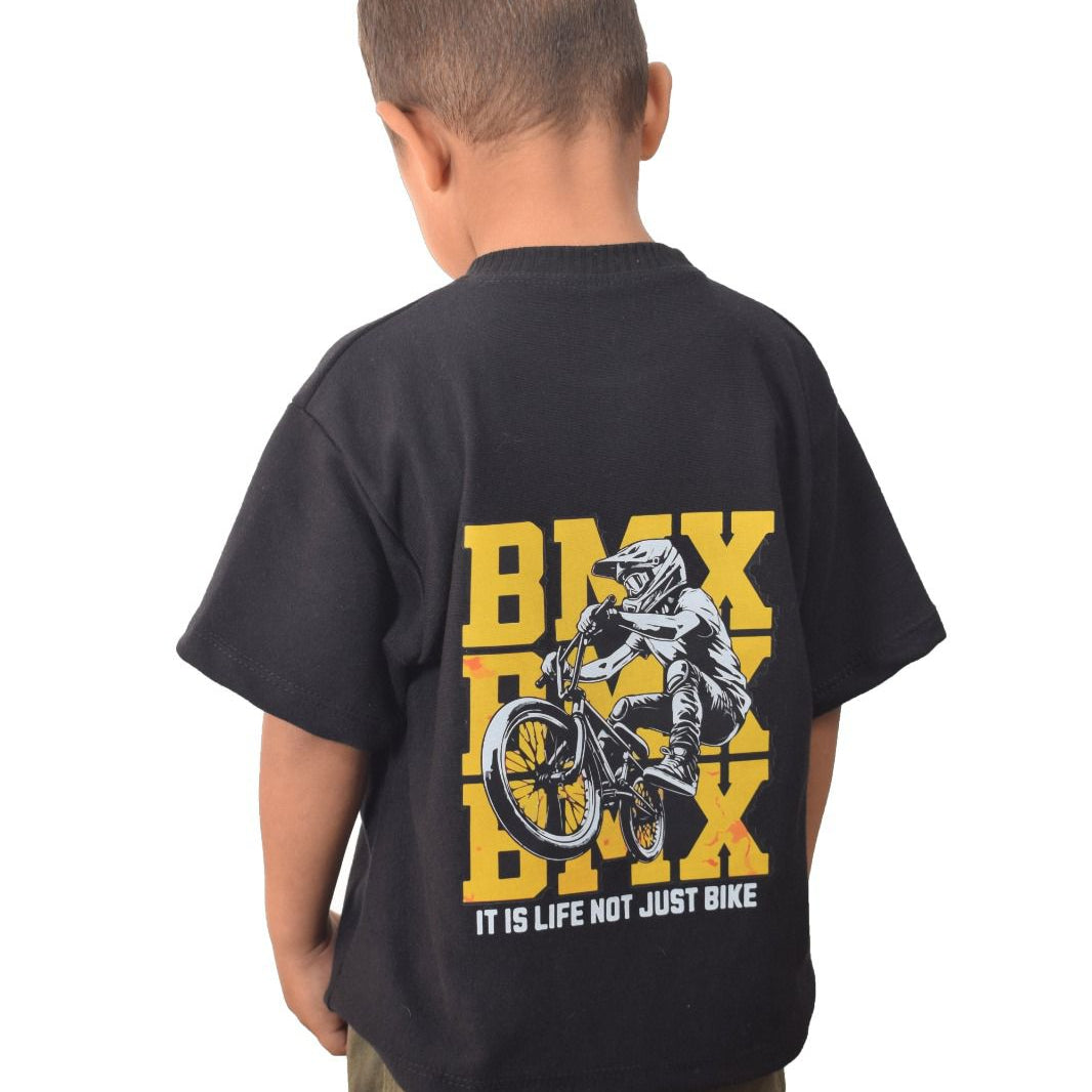 Camiseta oversize negra BMX