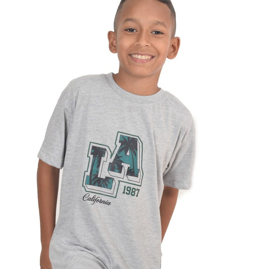 Camiseta gris L.A 1987 California