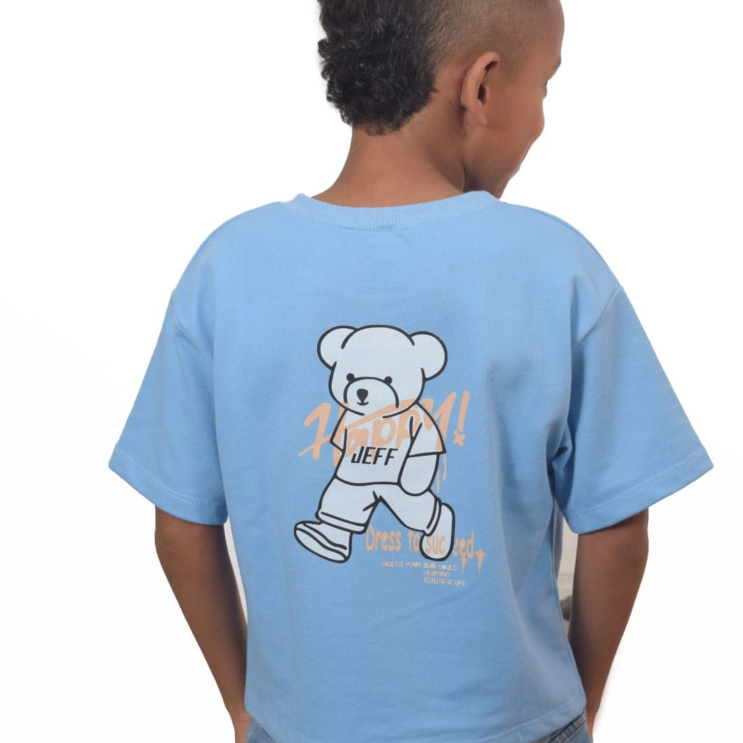 Camiseta oversize oso caminando