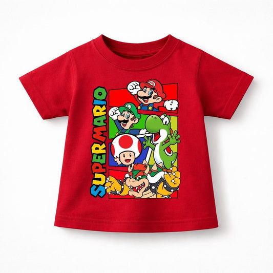 Camiseta super Mario y amigos