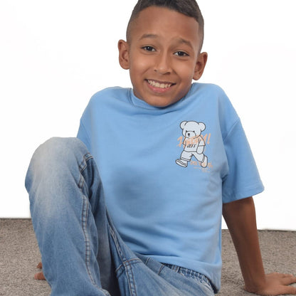 Camiseta oversize oso caminando