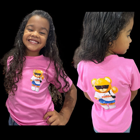 Camiseta rosada osito