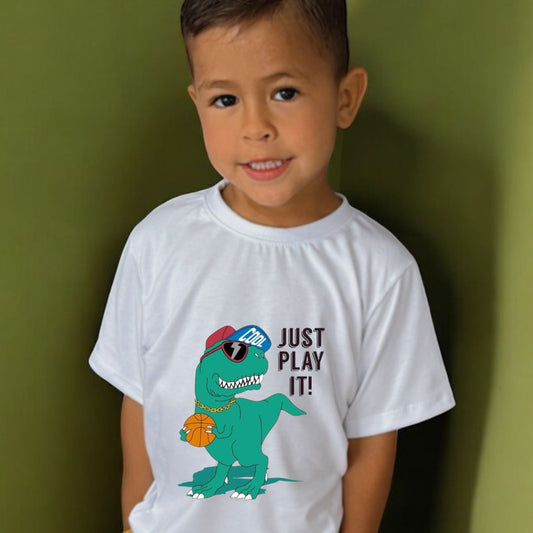 Camiseta blanca dinosaurio