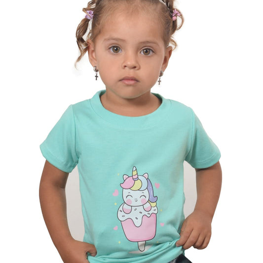 Camiseta paleta unicornio bebe