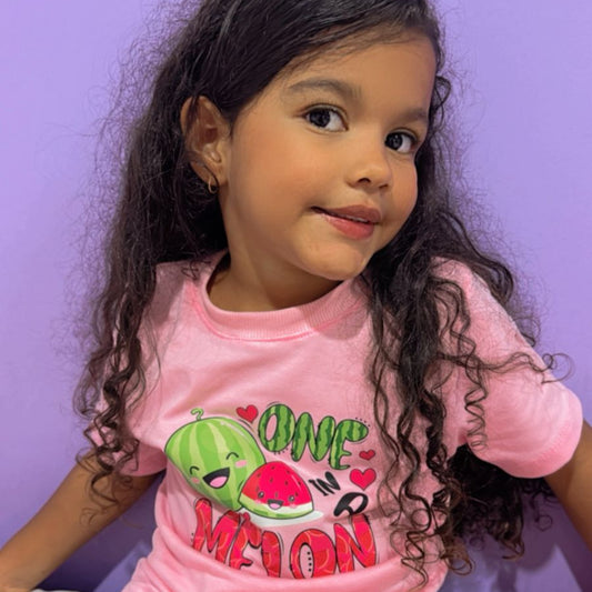 Camiseta rosada one melon