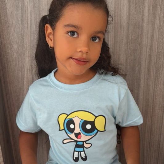 Camiseta superpoderosa azul