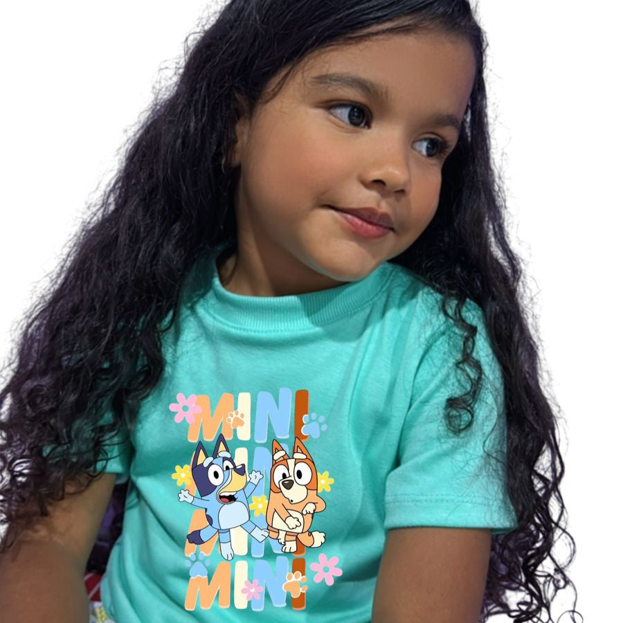 Camiseta verde bluey