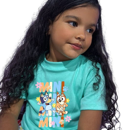Camiseta verde bluey
