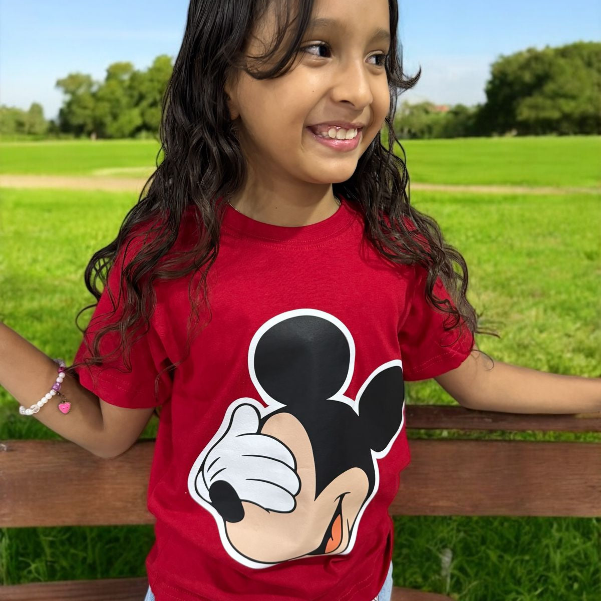 Camiseta roja Mickey Mouse