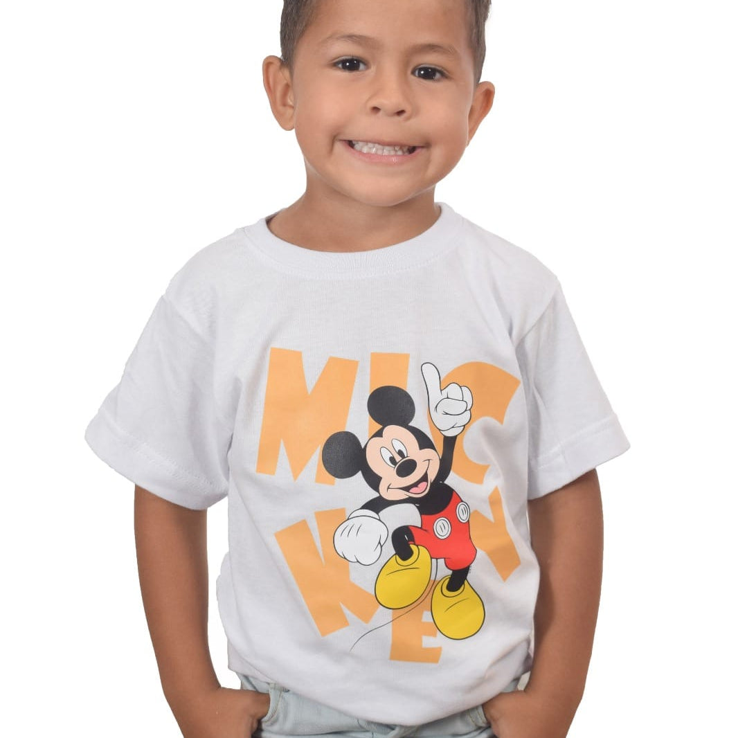 Camiseta oversize blanca Mickey uno