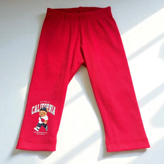 Leggins rojo oso california