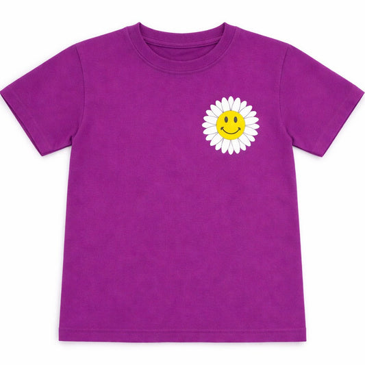 Camiseta flor blanca