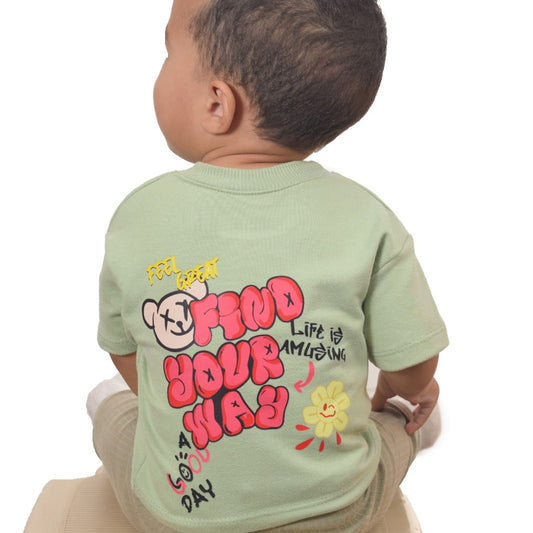 Camiseta verde Find your way