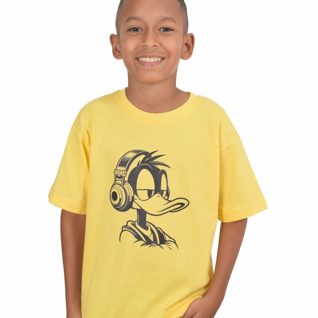 Camiseta amarilla pato lucas